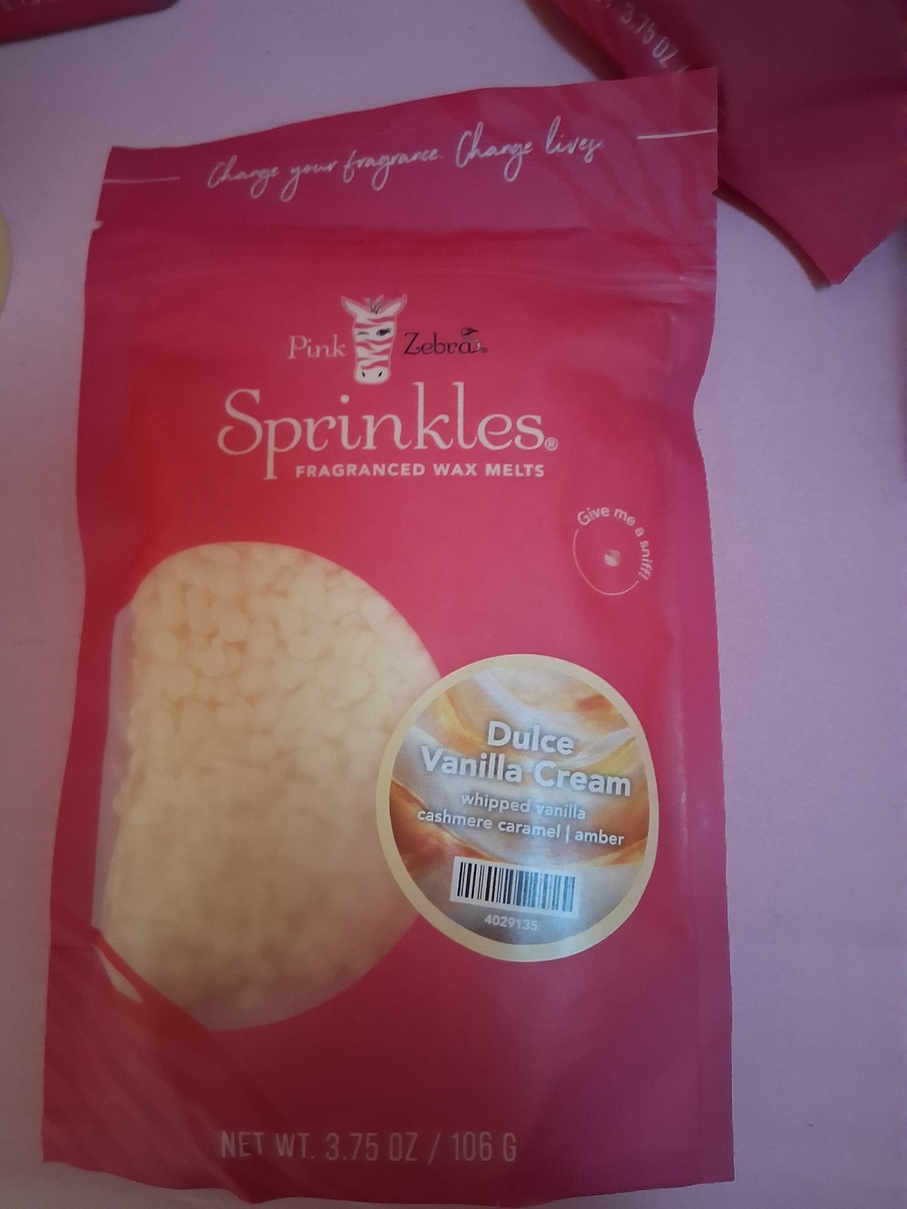 Pink Zebra Sprinkles Dulce Vanilla Cream - Pink Packaging